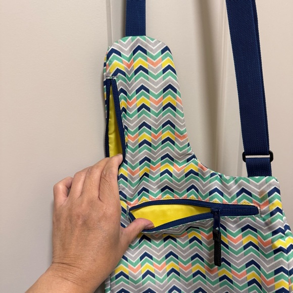 Kavu Chevron Pattern Crossbody Bag - Blue and Multicolor - Picture 7 of 7